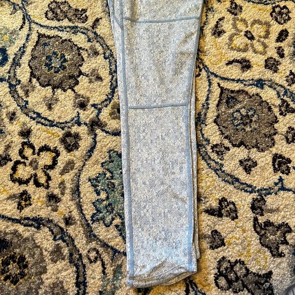 Gymshark Women's Fleur Blue Texture Knit Leggings Size M - Picture 7 of 8